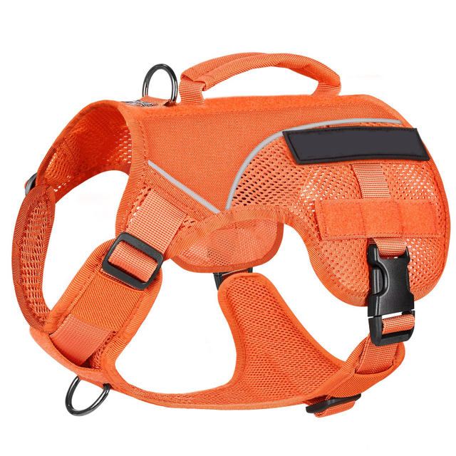 အလတ်စားခွေးများအတွက် Tactical Dog Harness ကို ဆွဲမထားပါ။