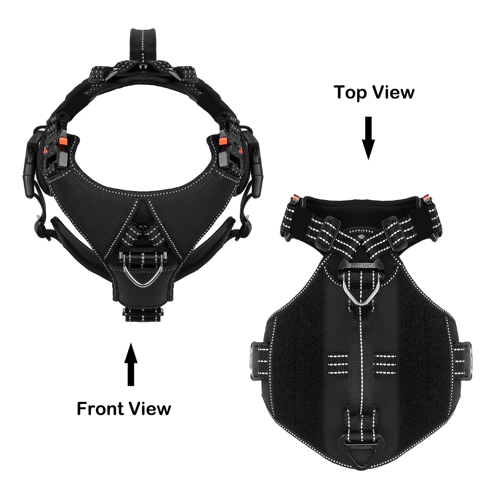 Quick Moving Tactical Dog Harness from China manufacturer - ALD