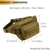 Taktikal Fanny Pack MOLLE Army Lumbar Gear Pouch (Patch Termasuk) #W1252