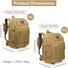 Uitbreidbare tactische rugzak 45L-50L Army Molle Assault-rugzak #5151
