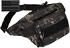 Taktikal Fanny Pack MOLLE Army Lumbar Gear Pouch (Patch Termasuk) #W1252