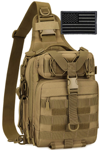 Tactical Sling Military MOLLE Crossbody Pack ກະເປົ໋າບ່າບ່າໜ້າເອິກ #B031