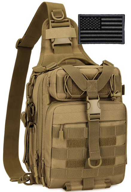 Tactical Sling Military MOLLE Crossbody Pack ရင်ဘတ်ပခုံးကျောပိုးအိတ် #B031