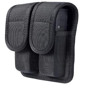 S&W M&P Ruger Glock Walther H&K #B2313 အတွက် ပုံသွင်းထားသည့် Double Mag Pouch