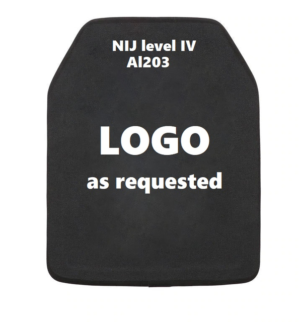 Piastra balistica di livello IV (Al203) certificata NIJ .06